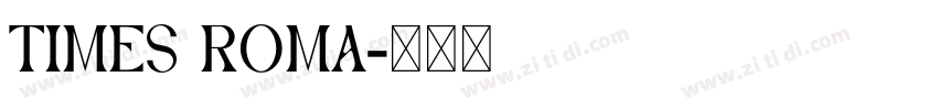 Times roma字体转换